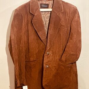 Vintage Liz Phillips Suede Jacket with Patterned Lining